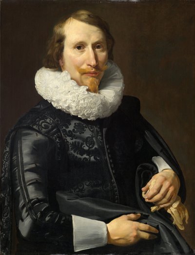 紳士の肖像 作： Thomas de Keyser